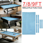 ARIX 7/8/9FT Billiard Table Cloth - High-Density Wool Blend for Smooth & Accurate Play, Anti-Pilling Durable Fabric - Light Blue