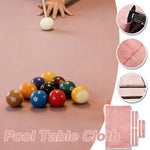 ARIX 7/8/9FT Billiard Table Cloth - High-Density Wool Blend for Smooth & Accurate Play, Anti-Pilling Durable Fabric - Light Pink