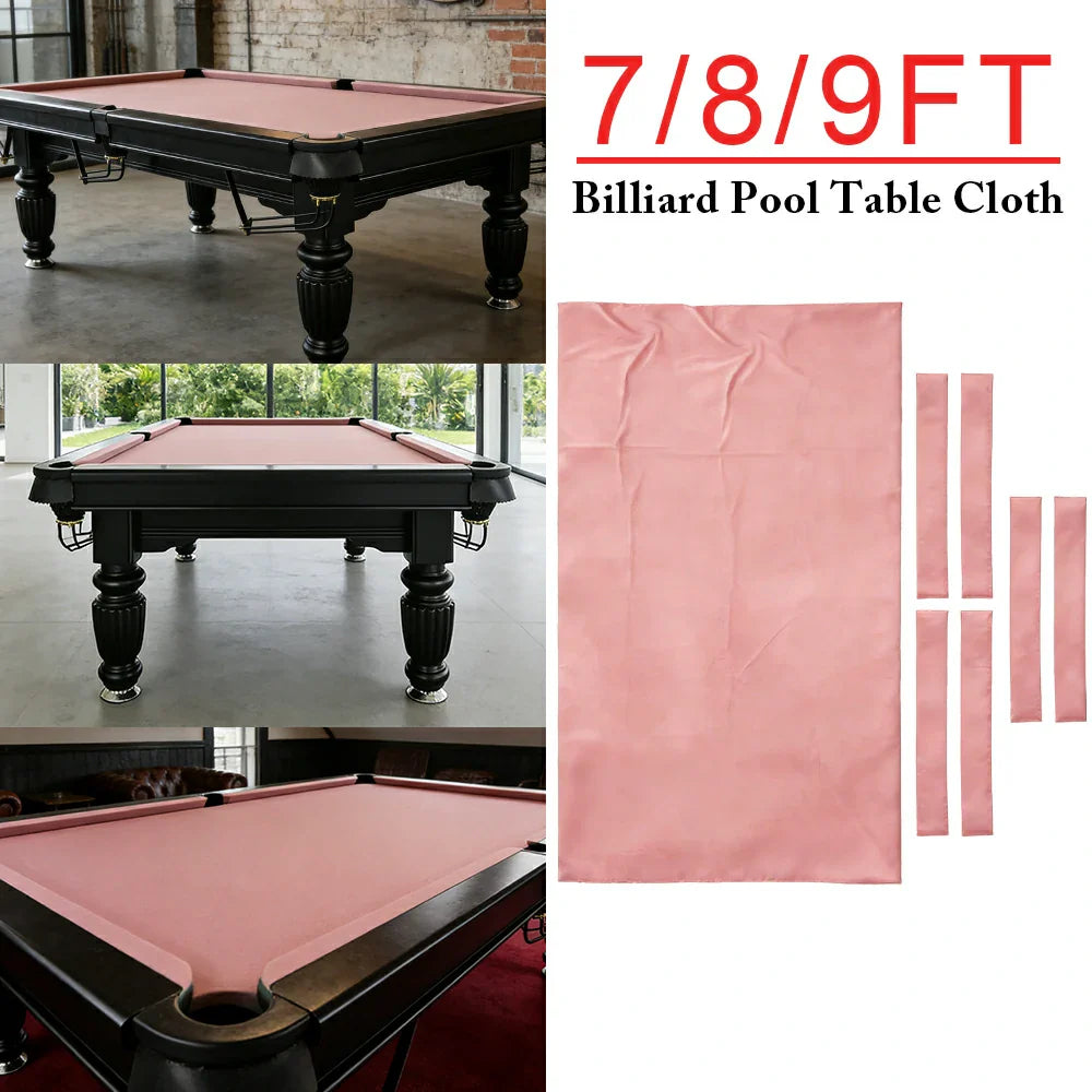 ARIX 7/8/9FT Billiard Table Cloth - High-Density Wool Blend for Smooth & Accurate Play, Anti-Pilling Durable Fabric - Light Pink