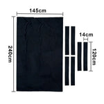 ARIX 7/8/9FT Billiard Table Cloth - High-Density Wool Blend for Smooth & Accurate Play, Anti-Pilling Durable Fabric - Matte Black