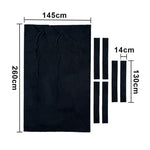 ARIX 7/8/9FT Billiard Table Cloth - High-Density Wool Blend for Smooth & Accurate Play, Anti-Pilling Durable Fabric - Matte Black
