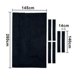 ARIX 7/8/9FT Billiard Table Cloth - High-Density Wool Blend for Smooth & Accurate Play, Anti-Pilling Durable Fabric - Matte Black