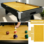 ARIX 7/8/9FT Billiard Table Cloth - High-Density Wool Blend for Smooth & Accurate Play, Anti-Pilling Durable Fabric - Mustard Gold