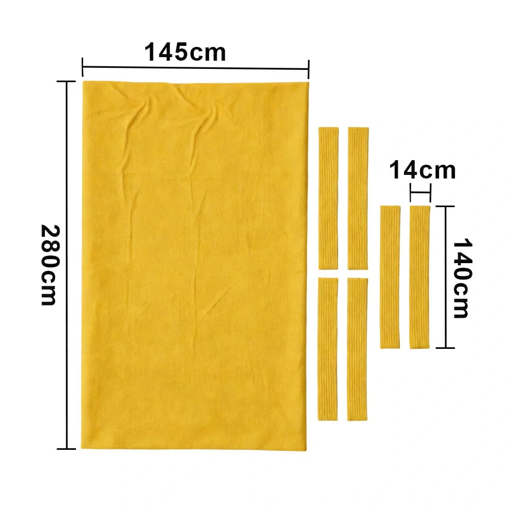 ARIX 7/8/9FT Billiard Table Cloth - High-Density Wool Blend for Smooth & Accurate Play, Anti-Pilling Durable Fabric - Mustard Gold