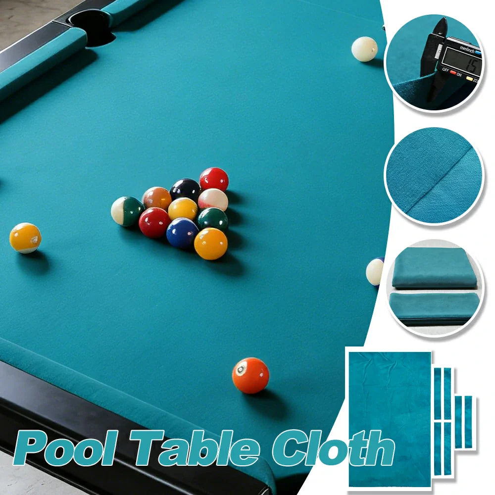 ARIX 7/8/9FT Billiard Table Cloth - High-Density Wool Blend for Smooth & Accurate Play, Anti-Pilling Durable Fabric - Mint Green