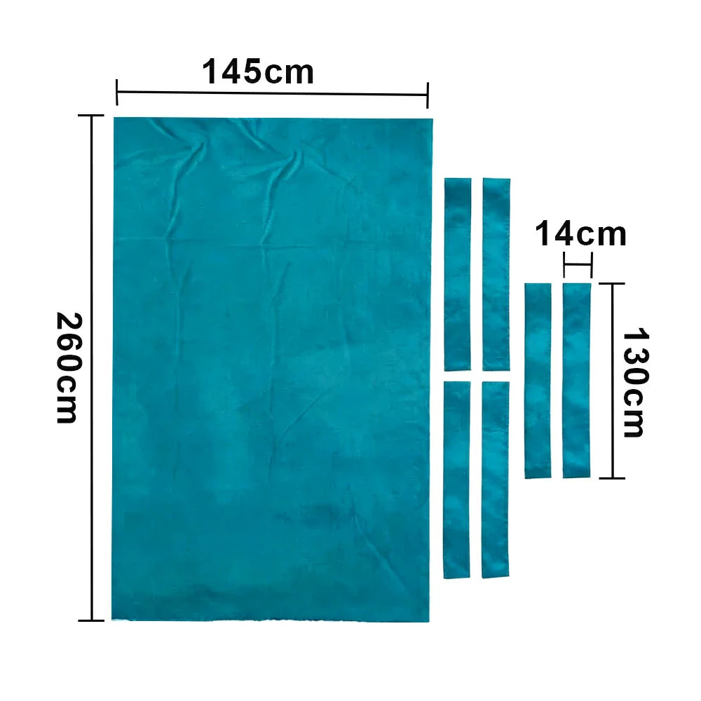 ARIX 7/8/9FT Billiard Table Cloth - High-Density Wool Blend for Smooth & Accurate Play, Anti-Pilling Durable Fabric - Mint Green