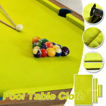 ARIX 7/8/9FT Billiard Table Cloth - High-Density Wool Blend for Smooth & Accurate Play, Anti-Pilling Durable Fabric - Neon Yellow