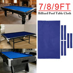 ARIX 7/8/9FT Billiard Table Cloth - High-Density Wool Blend for Smooth & Accurate Play, Anti-Pilling Durable Fabric - Navy Blue