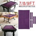 ARIX 7/8/9FT Billiard Table Cloth - High-Density Wool Blend for Smooth & Accurate Play, Anti-Pilling Durable Fabric - Purple