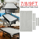 ARIX 7/8/9FT Billiard Table Cloth - High-Density Wool Blend for Smooth & Accurate Play, Anti-Pilling Durable Fabric - Pure White