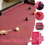 ARIX 7/8/9FT Billiard Table Cloth - High-Density Wool Blend for Smooth & Accurate Play, Anti-Pilling Durable Fabric - Rose Red