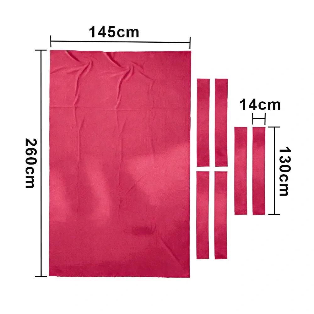 ARIX 7/8/9FT Billiard Table Cloth - High-Density Wool Blend for Smooth & Accurate Play, Anti-Pilling Durable Fabric - Rose Red