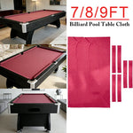 ARIX 7/8/9FT Billiard Table Cloth - High-Density Wool Blend for Smooth & Accurate Play, Anti-Pilling Durable Fabric - Rose Red