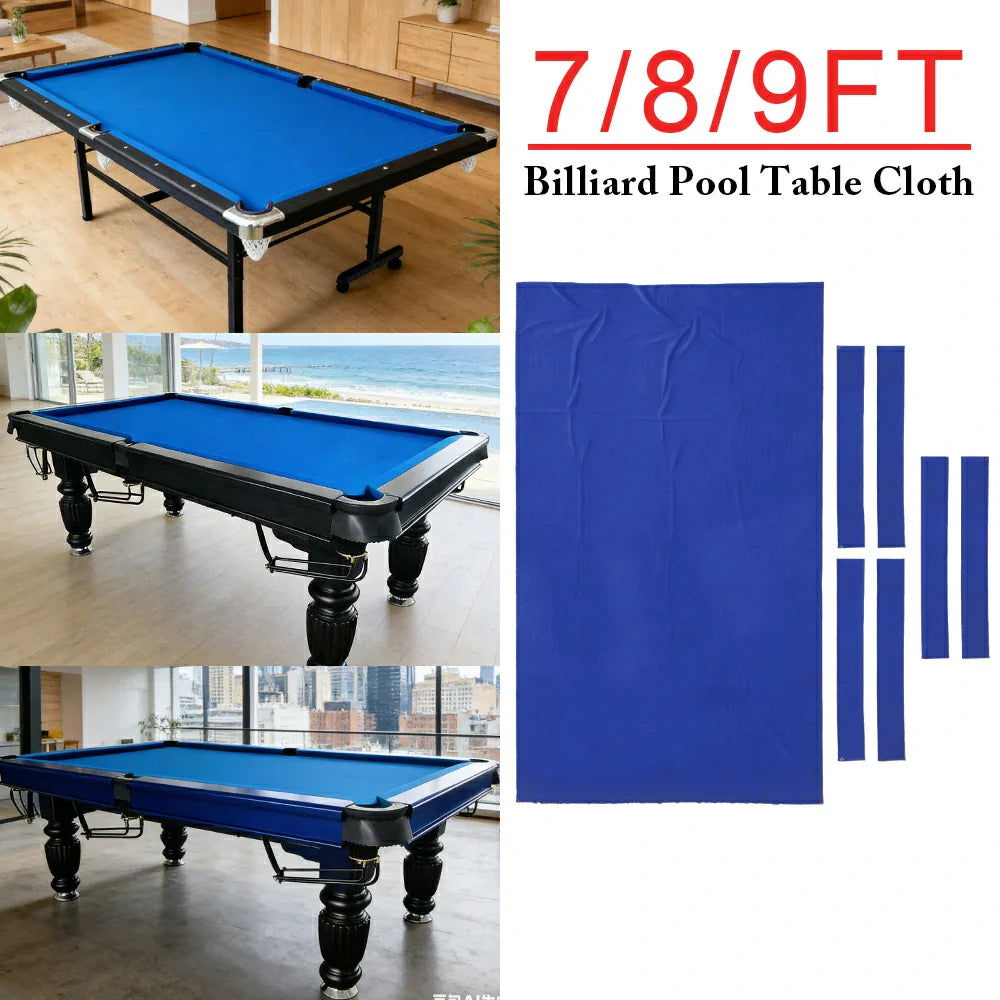 ARIX 7/8/9FT Billiard Table Cloth - High-Density Wool Blend for Smooth & Accurate Play, Anti-Pilling Durable Fabric - Deep Sapphire