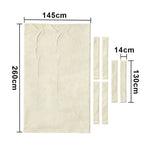 ARIX 7/8/9FT Billiard Table Cloth - High-Density Wool Blend for Smooth & Accurate Play, Anti-Pilling Durable Fabric - Soft Ivory