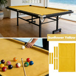 ARIX 7/8/9FT Billiard Table Cloth - High-Density Wool Blend for Smooth & Accurate Play, Anti-Pilling Durable Fabric - Sunflower Yellow