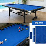 ARIX 7/8/9FT Billiard Table Cloth - High-Density Wool Blend for Smooth & Accurate Play, Anti-Pilling Durable Fabric - Sky Blue