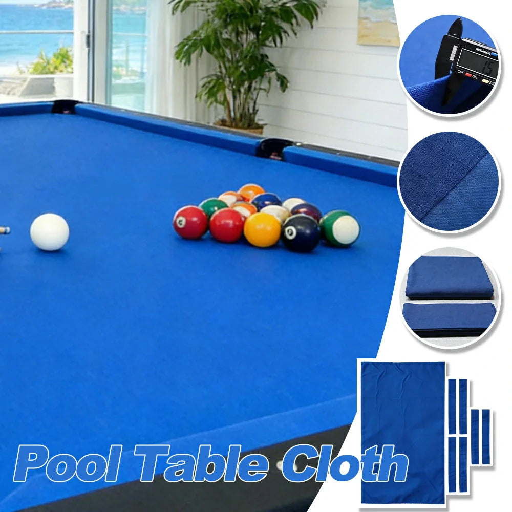 ARIX 7/8/9FT Billiard Table Cloth - High-Density Wool Blend for Smooth & Accurate Play, Anti-Pilling Durable Fabric - Sky Blue