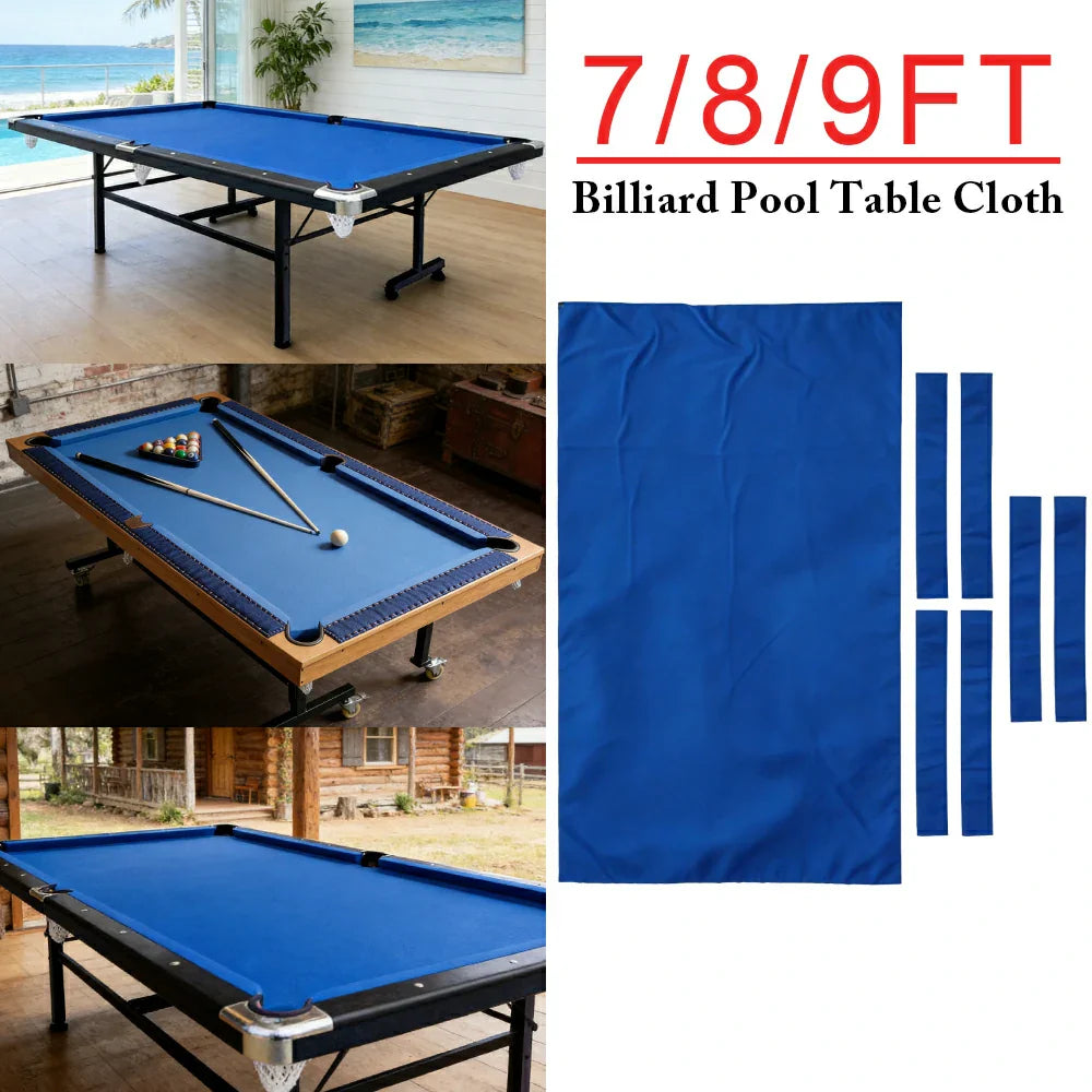 ARIX 7/8/9FT Billiard Table Cloth - High-Density Wool Blend for Smooth & Accurate Play, Anti-Pilling Durable Fabric - Sky Blue