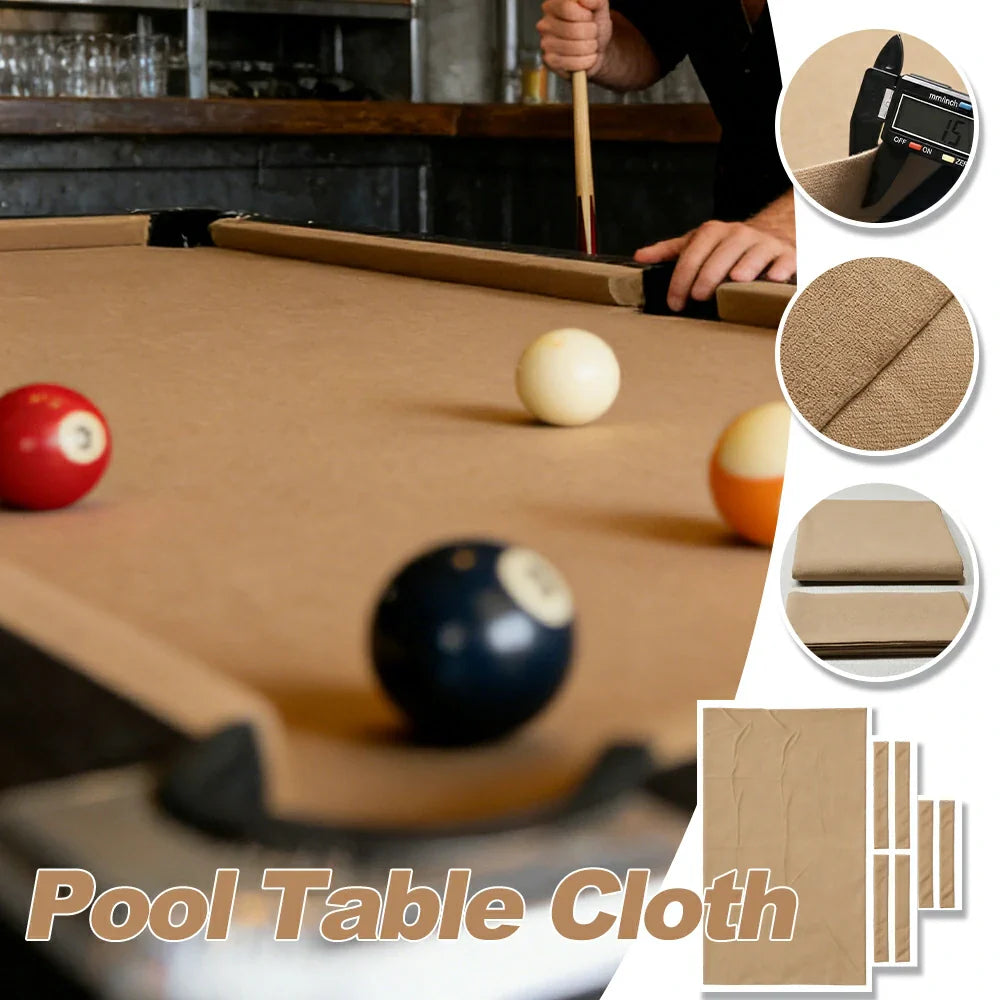 ARIX 7/8/9FT Billiard Table Cloth - High-Density Wool Blend for Smooth & Accurate Play, Anti-Pilling Durable Fabric - Stone Beige