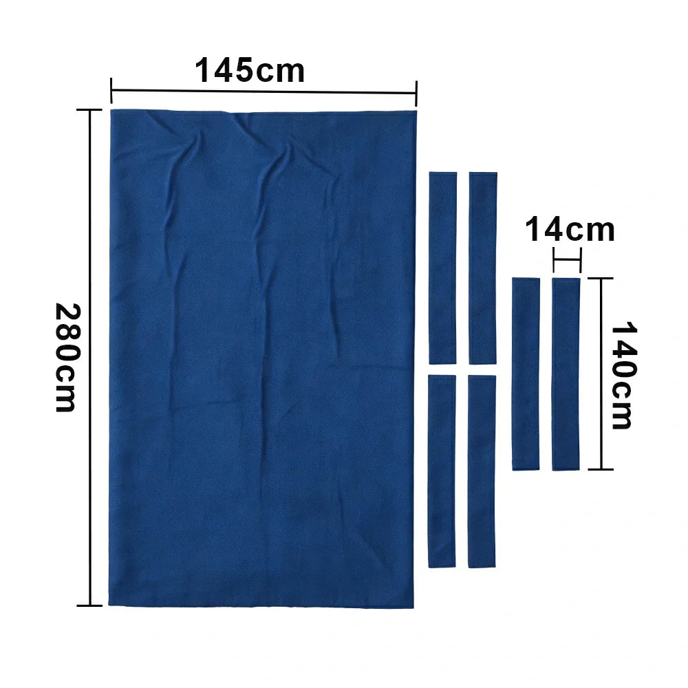 ARIX 7/8/9FT Billiard Table Cloth - High-Density Wool Blend for Smooth & Accurate Play, Anti-Pilling Durable Fabric - Steel Blue