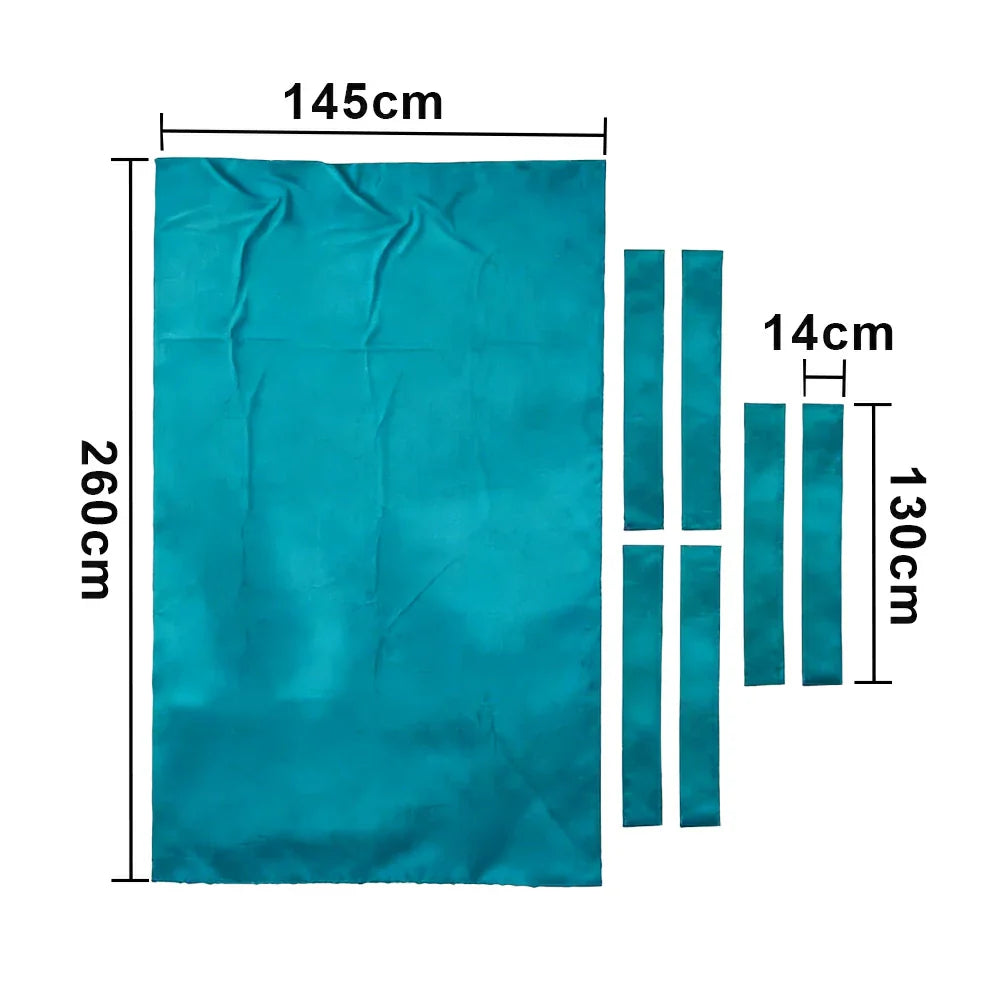ARIX 7/8/9FT Billiard Table Cloth - High-Density Wool Blend for Smooth & Accurate Play, Anti-Pilling Durable Fabric - Turquoise Green