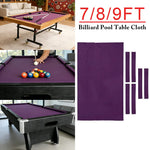 ARIX 7/8/9FT Billiard Table Cloth - High-Density Wool Blend for Smooth & Accurate Play, Anti-Pilling Durable Fabric - Violet