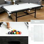 ARIX 7/8/9FT Billiard Table Cloth - High-Density Wool Blend for Smooth & Accurate Play, Anti-Pilling Durable Fabric - White