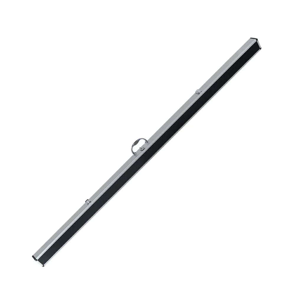 ARIX - Handle Carry & Clasps Metal Secure Interior, Foam with Shell Hard Aluminium 150cm, Case Cue 1-Piece Silver