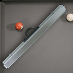 ARIX - Clasps Metal & Handle Reinforced Lining, Foam with Shell Hard Aluminium Dimpled Cue, 2-Piece for 86cm Case Cue Silver