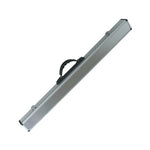 ARIX - Clasps Metal & Handle Reinforced Lining, Foam with Shell Hard Aluminium Dimpled Cue, 2-Piece for 86cm Case Cue Silver