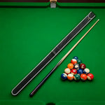 ARIX - Case Cue 1-Piece - Clip Buckle Brass and Padding Light Trim, Grey with Leather Imitation 57-inch, Sleeve Cue Soft Black