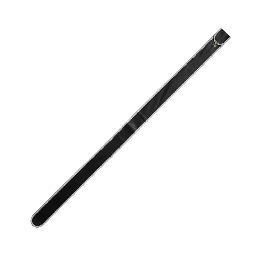 ARIX - Case Cue 1-Piece - Clip Buckle Brass and Padding Light Trim, Grey with Leather Imitation 57-inch, Sleeve Cue Soft Black