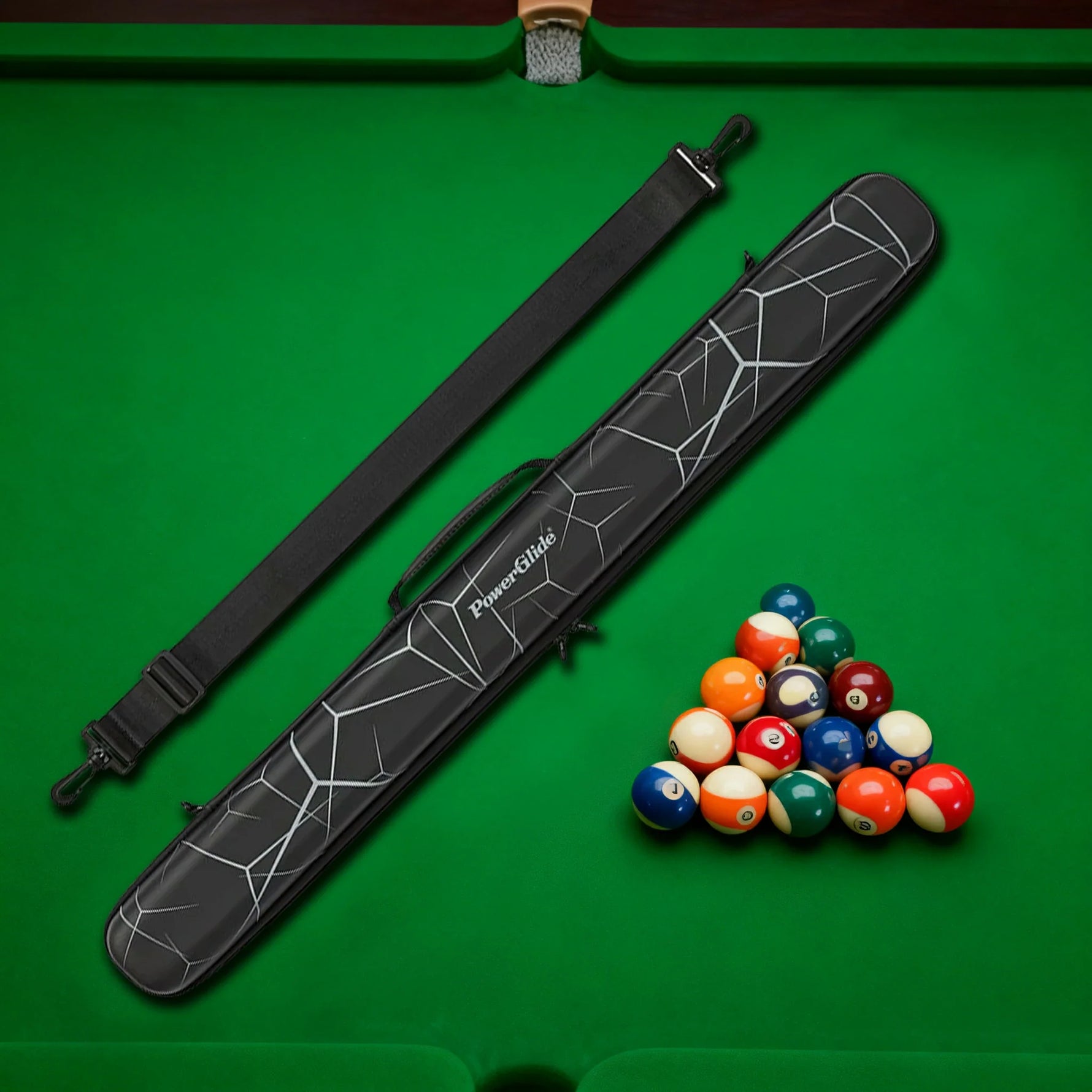 ARIX Cases Cue 2-Piece - Zippers Full-Length & Padding Interior Soft with Design Protective Hard Set, Case Cue Dual White & Black