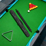 ARIX Cases Cue 2-Piece - Zippers Full-Length & Padding Interior Soft with Design Protective Hard Set, Case Cue Dual White & Black