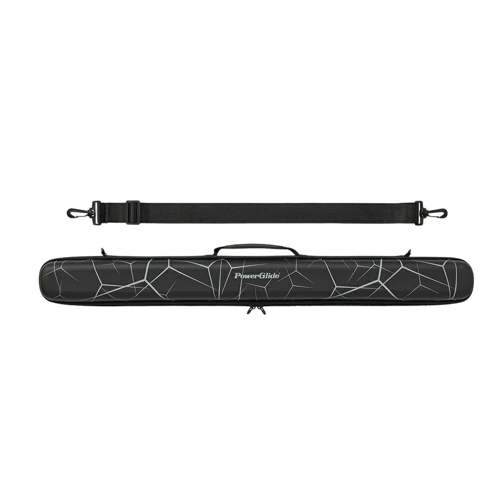 ARIX Cases Cue 2-Piece - Zippers Full-Length & Padding Interior Soft with Design Protective Hard Set, Case Cue Dual White & Black