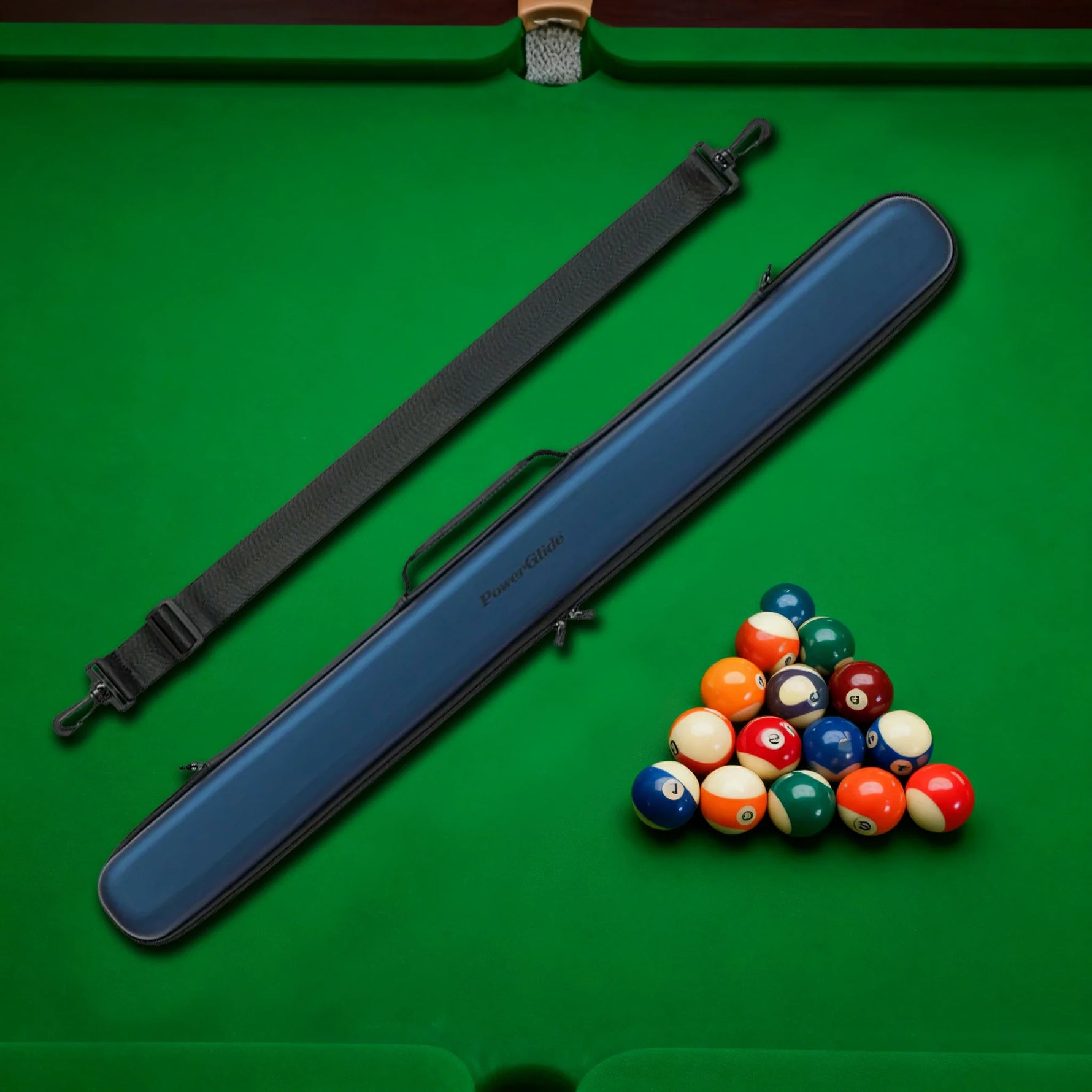 ARIX - Cases Cue 2-Piece - Zippers Full-Length & Padding Interior Soft with Design Protective Hard Set, Case Cue Dual Blue