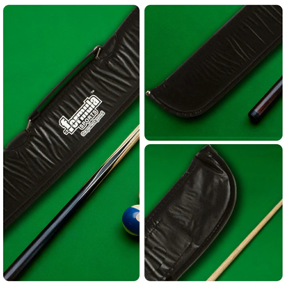 ARIX - Cases Cue 2-Piece - Zipper Full-Length & Padding Light with Leather Imitation Sleeves, Cue Soft Black 57-inch Black