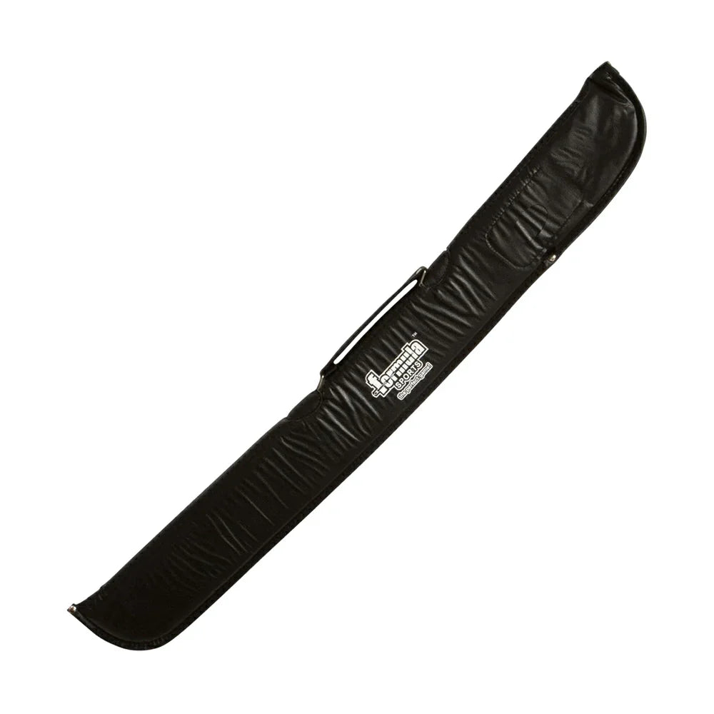 ARIX - Cases Cue 2-Piece - Zipper Full-Length & Padding Light with Leather Imitation Sleeves, Cue Soft Black 57-inch Black