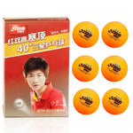 DOUBLE HAPPINESS 3-Star Table Balls Pack ABS Design, Tennis 40mm+ of - Durable Seamless 6