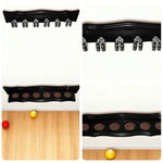 ARIX - Clips Cue Secure and Finish Smooth with Holder Wall-Mounted Wooden 6-Cue Rack, Wall Clip Deluxe Tone Wood Black