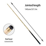 ARIX Billiard Sword-Grain Split, Precision 1/2 Ebony Tip, for 8.5mm Design Shaft Smooth Ash - and Stroke Butt, with Cue 145cm