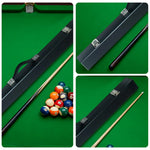 ARIX - Cases Protection Cue 2-Piece - Clasps Metal & Padding Fabric Soft with Shell Rigid Set, Case Cue Hard Boxed 32-inch Black