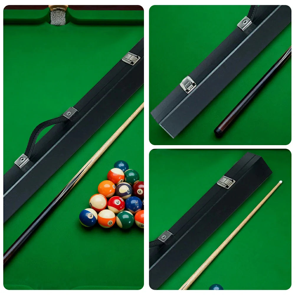 ARIX - Cases Protection Cue 2-Piece - Clasps Metal & Padding Fabric Soft with Shell Rigid Set, Case Cue Hard Boxed 32-inch Black