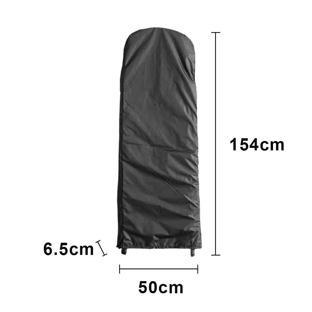 ARIX Heavy-Duty Ladder Cover - 420D Oxford Fabric Waterproof & Dustproof Protection Full-Length Outdoor Storage Cover for Foldable Ladders 124/154cm - Black