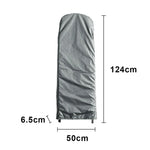 ARIX Heavy-Duty Ladder Cover - 420D Oxford Fabric Waterproof & Dustproof Protection Full-Length Outdoor Storage Cover for Foldable Ladders 124/154cm - Grey