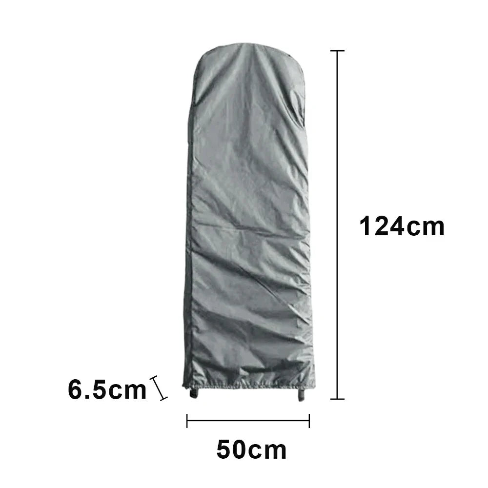 ARIX Heavy-Duty Ladder Cover - 420D Oxford Fabric Waterproof & Dustproof Protection Full-Length Outdoor Storage Cover for Foldable Ladders 124/154cm - Grey