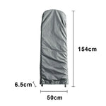 ARIX Heavy-Duty Ladder Cover - 420D Oxford Fabric Waterproof & Dustproof Protection Full-Length Outdoor Storage Cover for Foldable Ladders 124/154cm - Grey