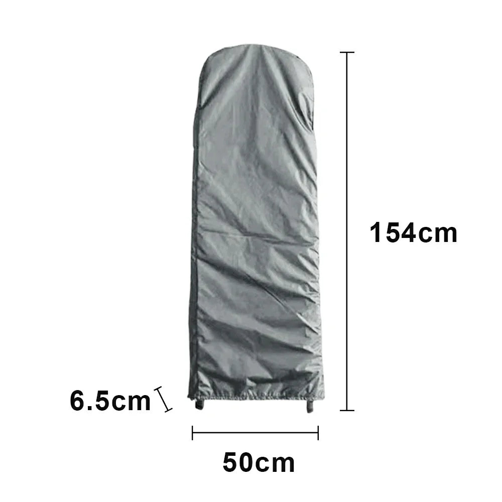 ARIX Heavy-Duty Ladder Cover - 420D Oxford Fabric Waterproof & Dustproof Protection Full-Length Outdoor Storage Cover for Foldable Ladders 124/154cm - Grey