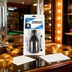 ARIX - Marbles Pool Kelly/Pea 16 for Shaker Black Premium Bottle, Shaker Pool Kelly Leather Black